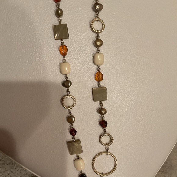 LIA SOPHIA - WOMENS NECKLACE brown gold - Picture 2 of 3